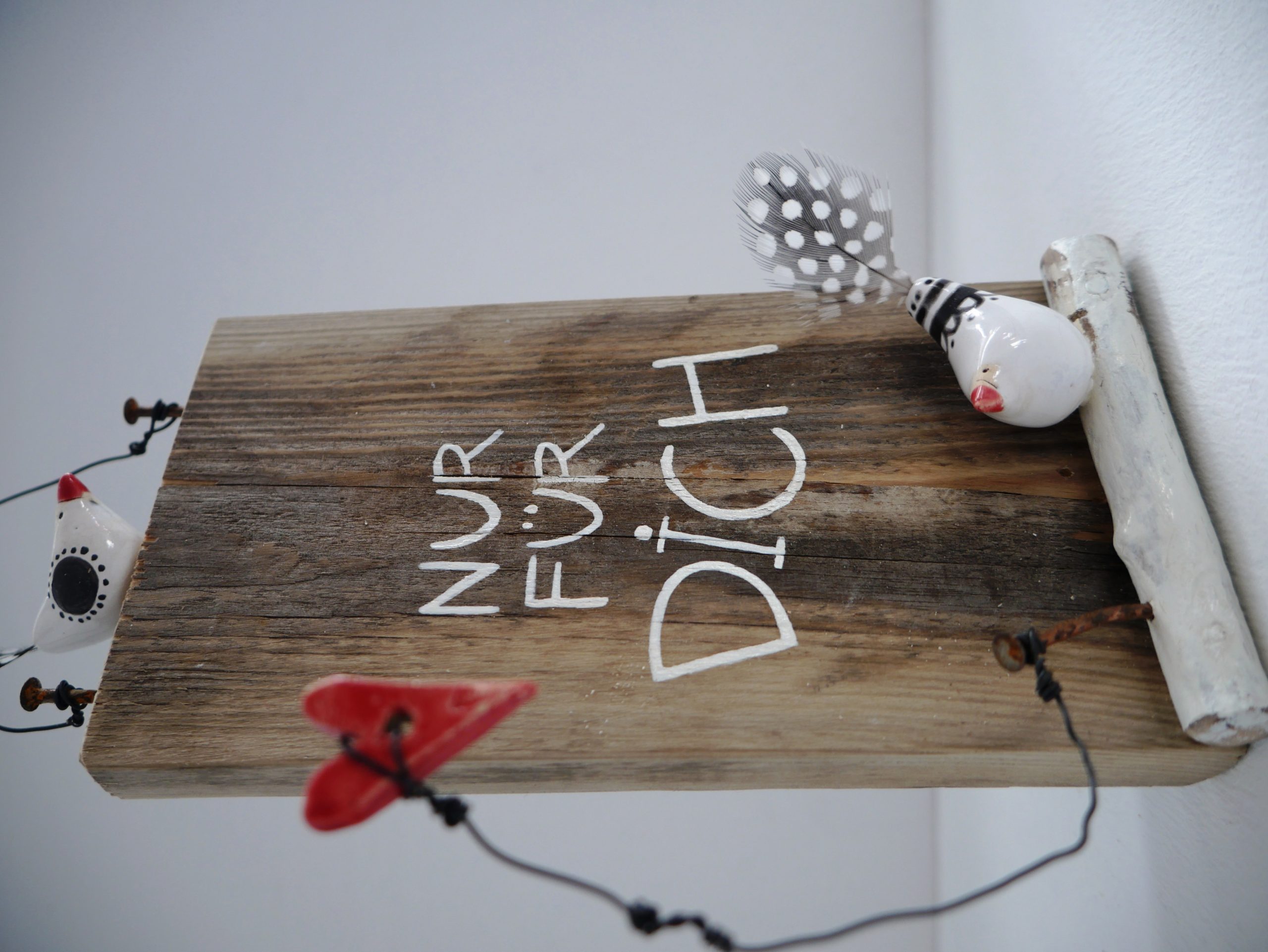 3 Türschild handbemalt "Nur für Dich"